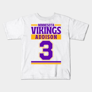 Minnesota Vikings Addison 3 American Football Edition 3 Kids T-Shirt